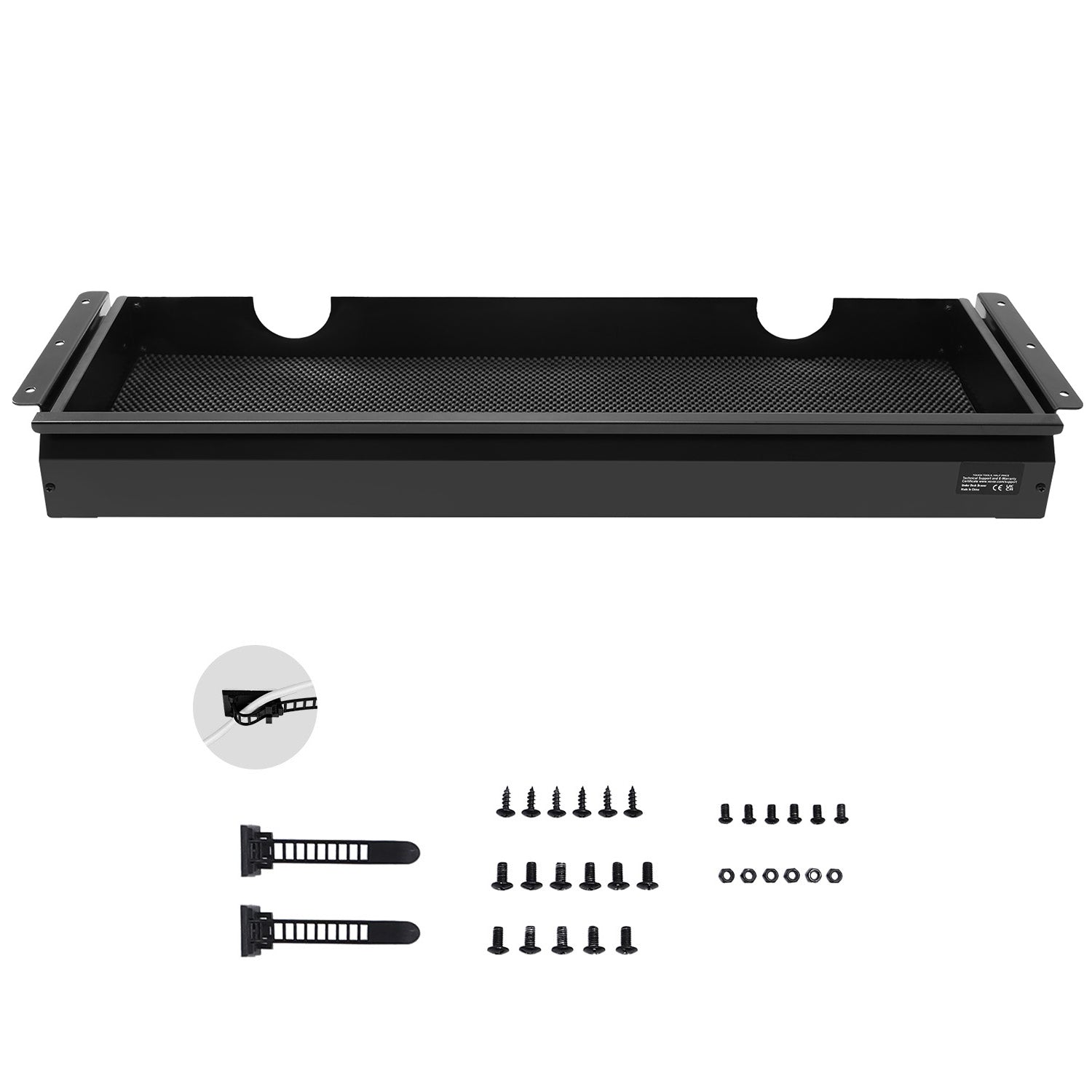 33 in Under Desk Drawer Organizer Slide-out Drawer Space Saver for Home Office