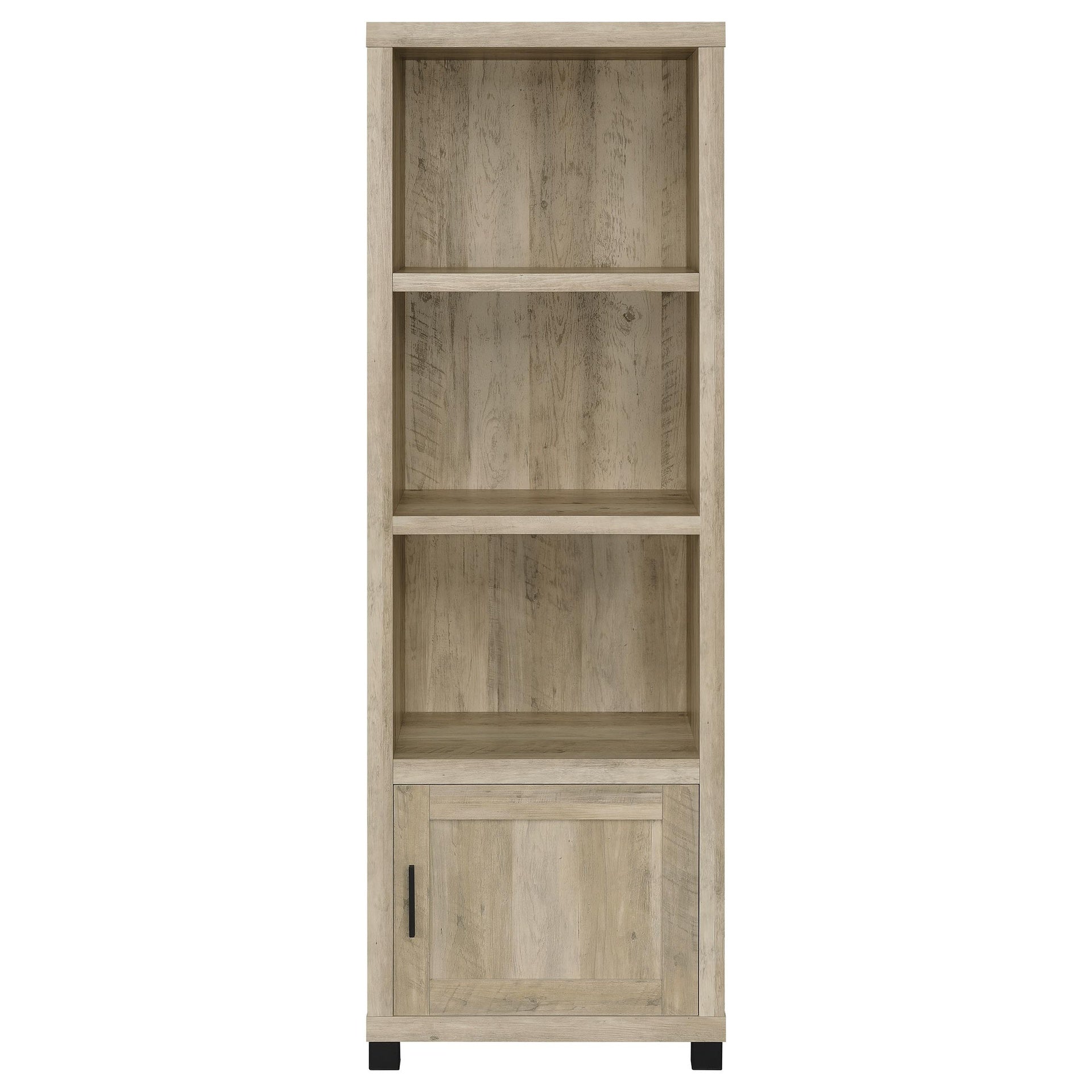 Vivek Distressed Pine 3-shelf Engineered Wood Media Tower