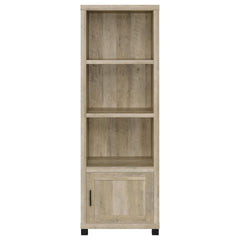 Vivek Distressed Pine 3-shelf Engineered Wood Media Tower