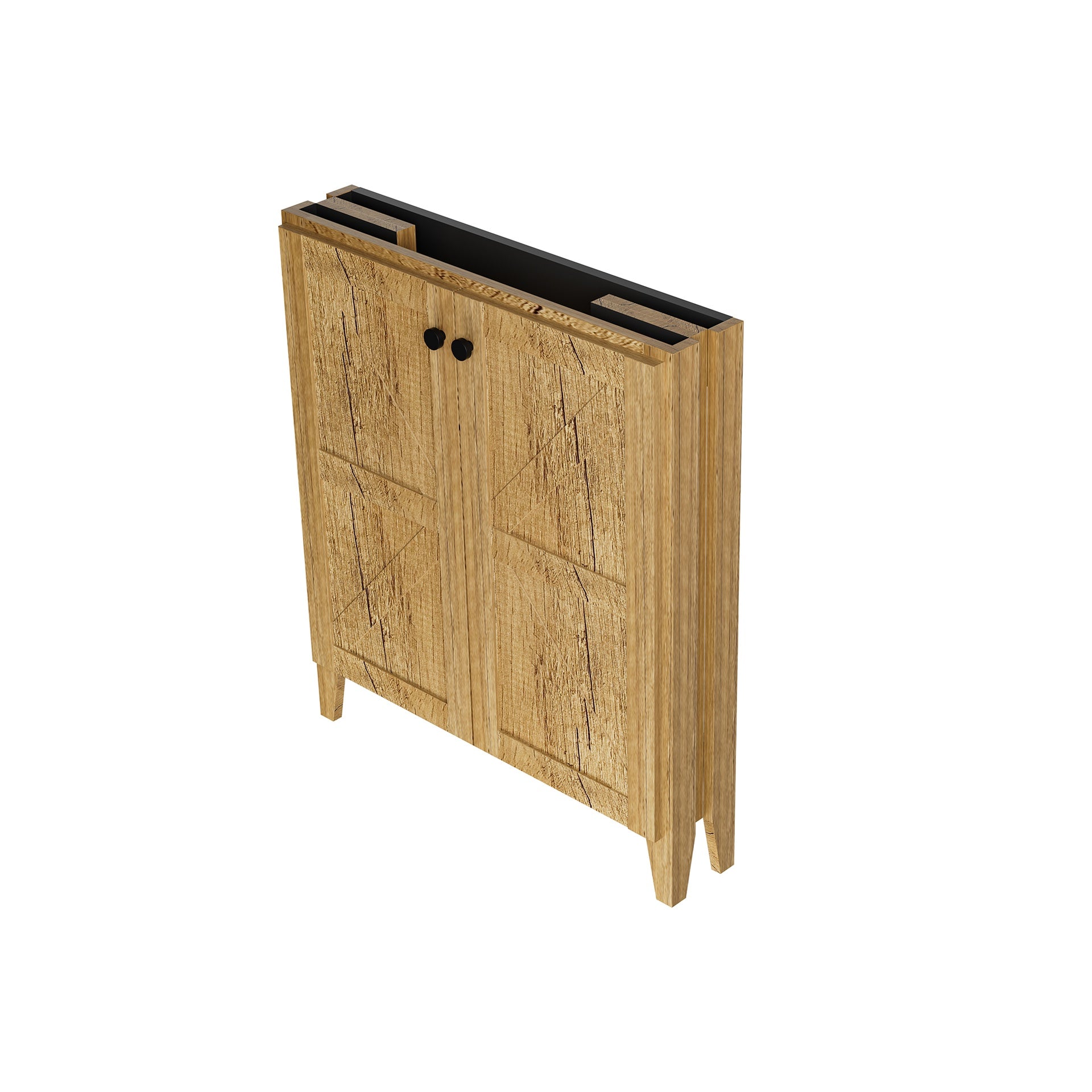 30inch foldable floor-standing bathroom cabinet without basin