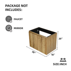 30inch foldable hanging bathroom cabinet without basin