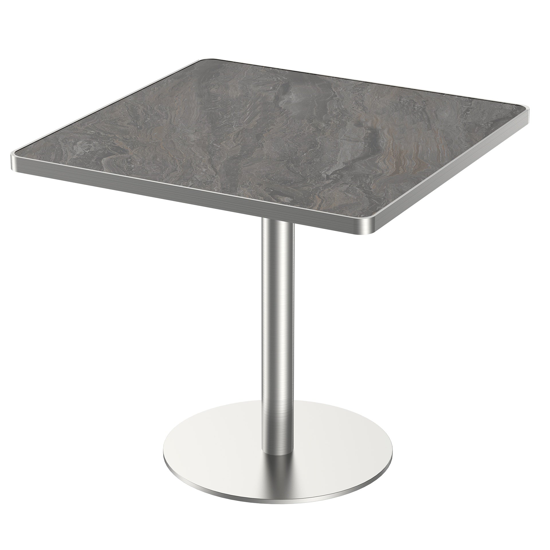 Square Modern Dinning Table 31.5 inches Bistro Table Tulip Table with Faux Marble top,Easy Assemble,Sturdy Metal Frame Diameter