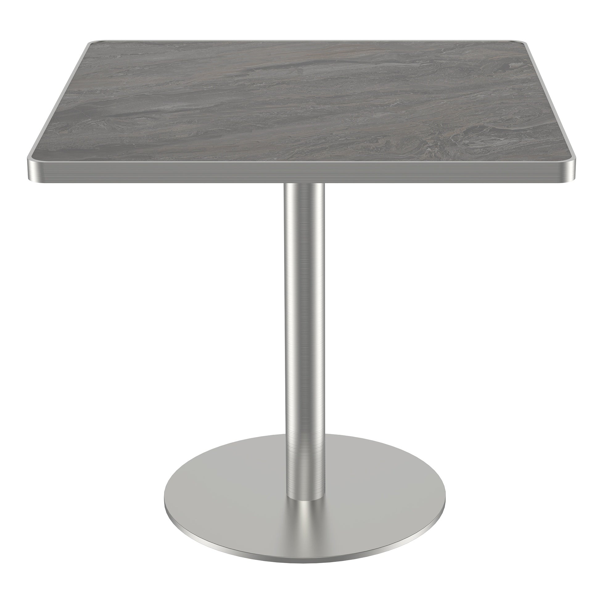Square Modern Dinning Table 31.5 inches Bistro Table Tulip Table with Faux Marble top,Easy Assemble,Sturdy Metal Frame Diameter