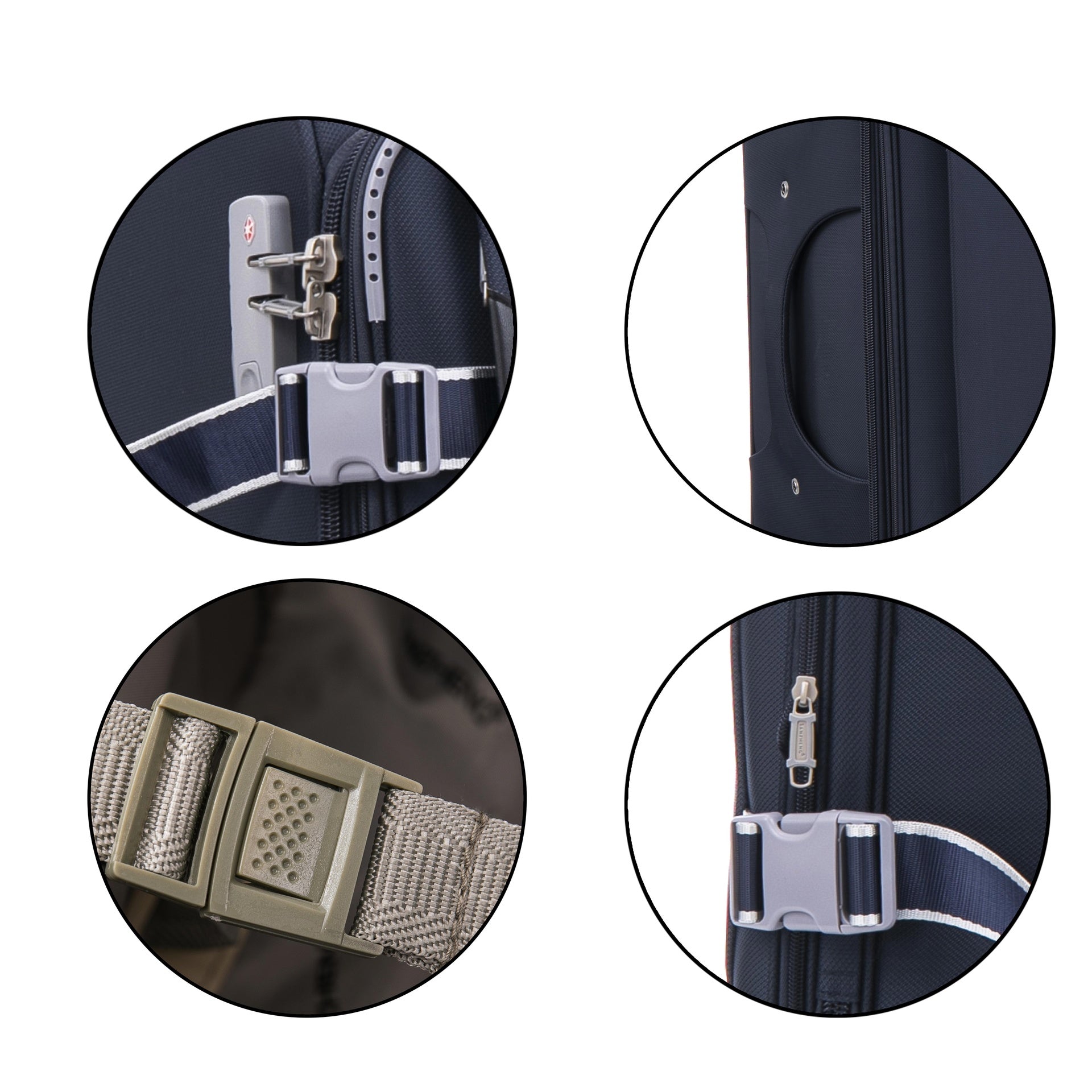 Softside Upright Luggage Set , Lightweight,4-Piece (20//24/28/32)
