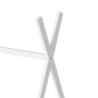 Floor Bed Frame for Kids, Wooden Montessori Floor Bed,House Bed for Kids Girls Boys, Tent beds, White with Guardrail
