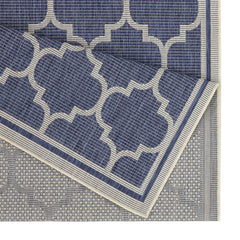 Sunshine GC_HAR2004 Blue 2 ft. 7 in. x 7 ft. 3 in. Indoor/Outdoor Area Rug