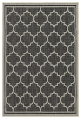 Sunshine GC_HAR2005 Anthracite 2 ft. 7 in. x 7 ft. 3 in. Indoor/Outdoor Area Rug