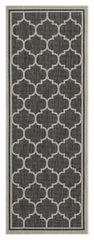 Sunshine GC_HAR2005 Anthracite 2 ft. 7 in. x 7 ft. 3 in. Indoor/Outdoor Area Rug