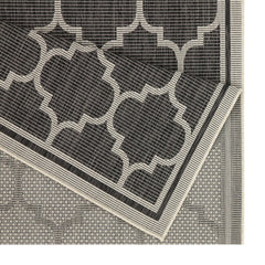 Sunshine GC_HAR2005 Anthracite 2 ft. 7 in. x 7 ft. 3 in. Indoor/Outdoor Area Rug