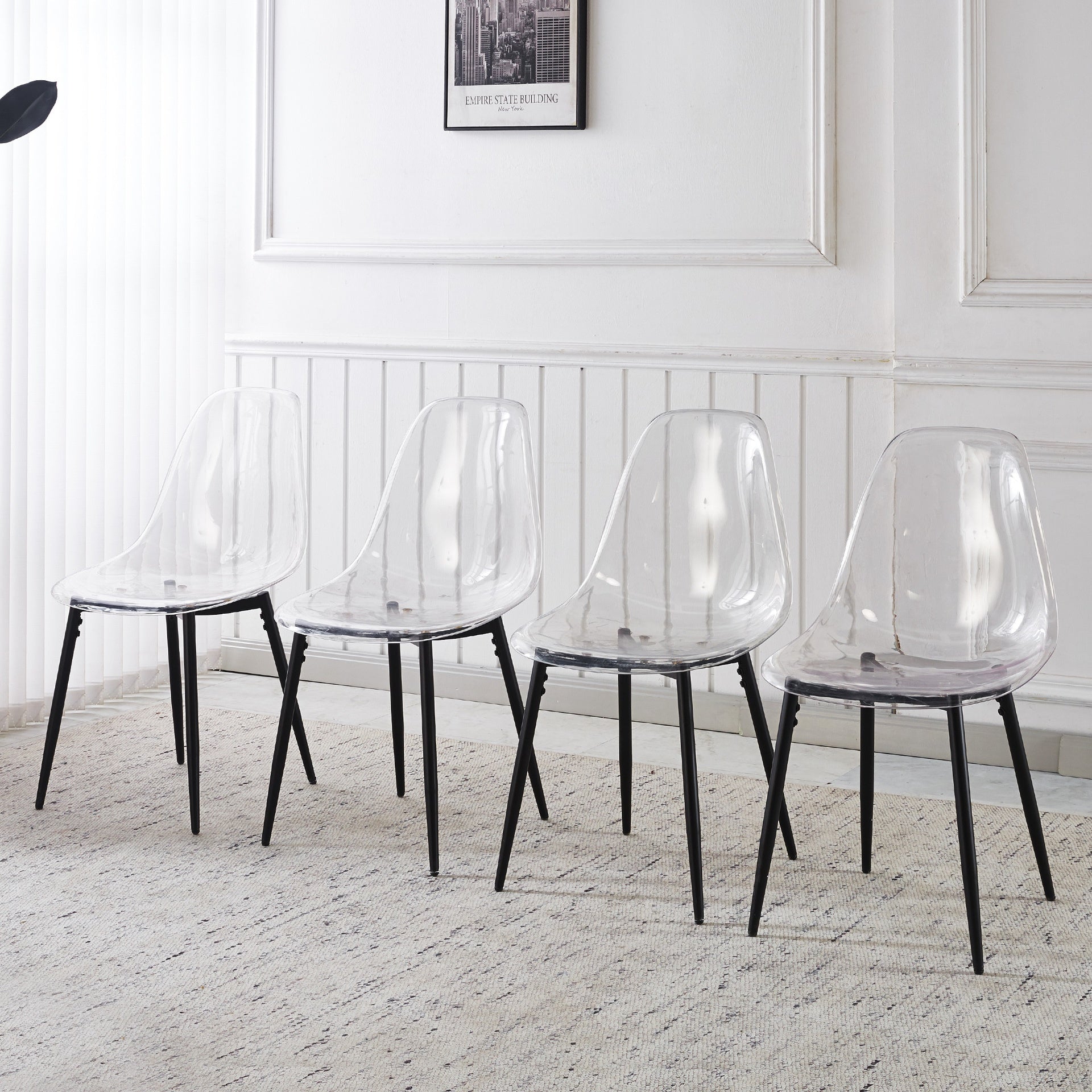 PET CHAIR 4PCS BLACK