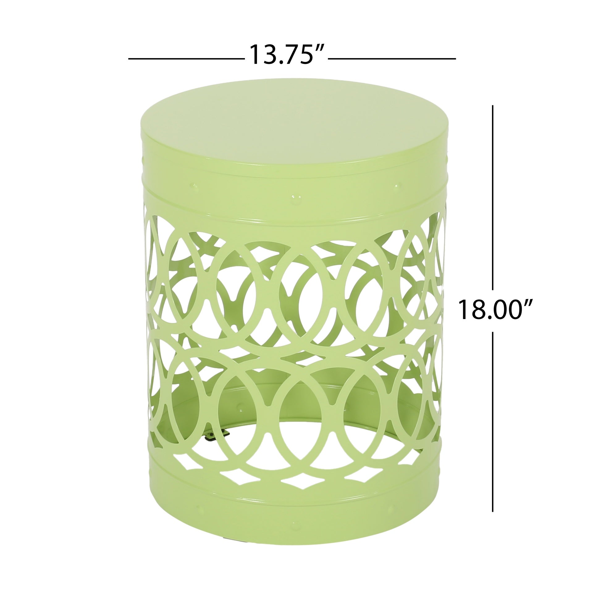 Outdoor Metal end Table -Large