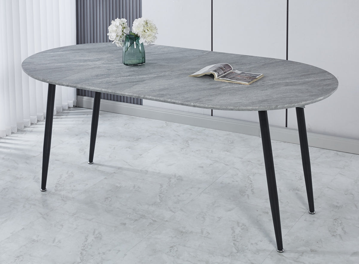 Extensible table,DINING TABLE,OFFICE TABLE,COFFEE TABLE,metal leg,100/140/180x100x75cm