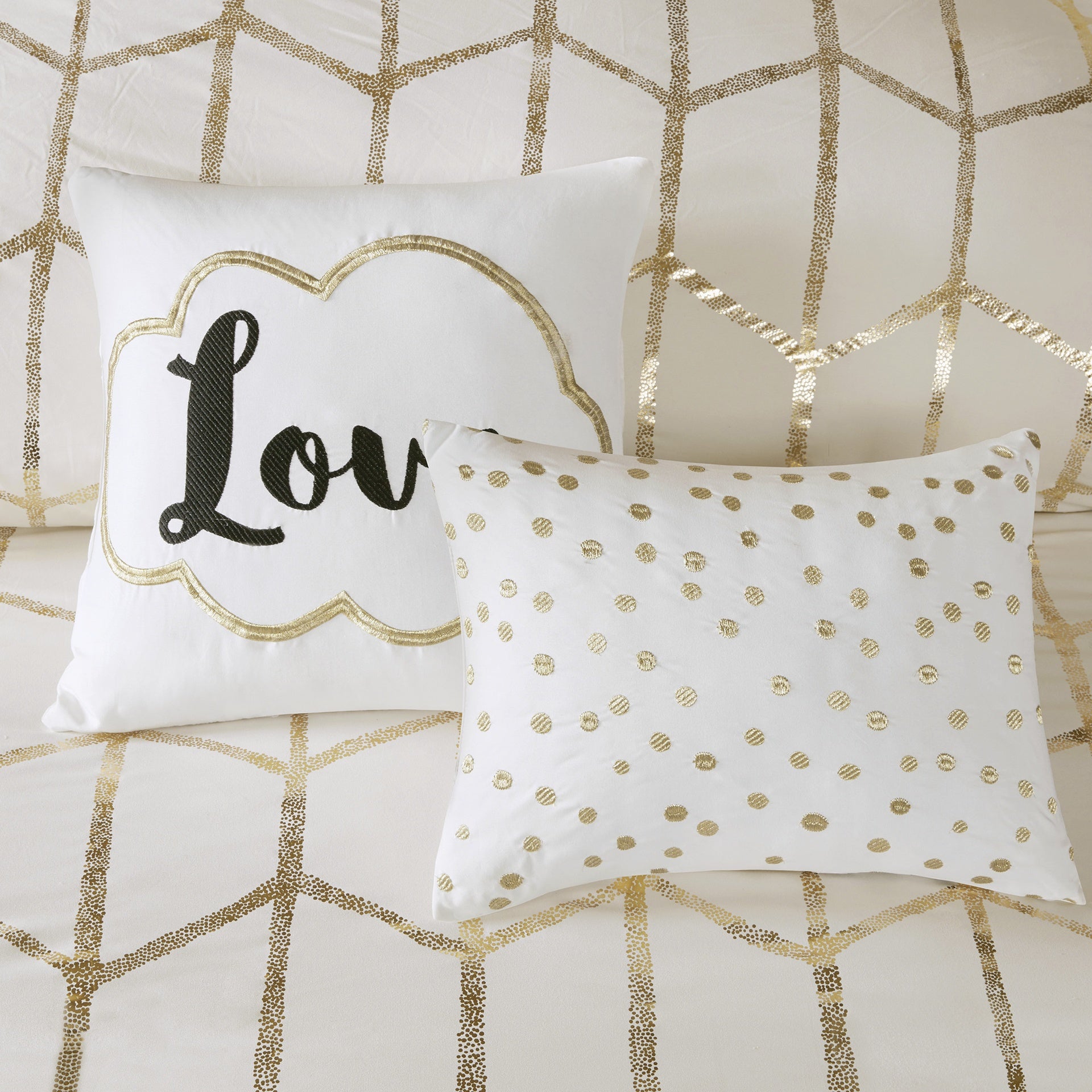 4-Piece Twin/Twin XL 100% Polyester Brushed Microfiber Printed Comforter Set