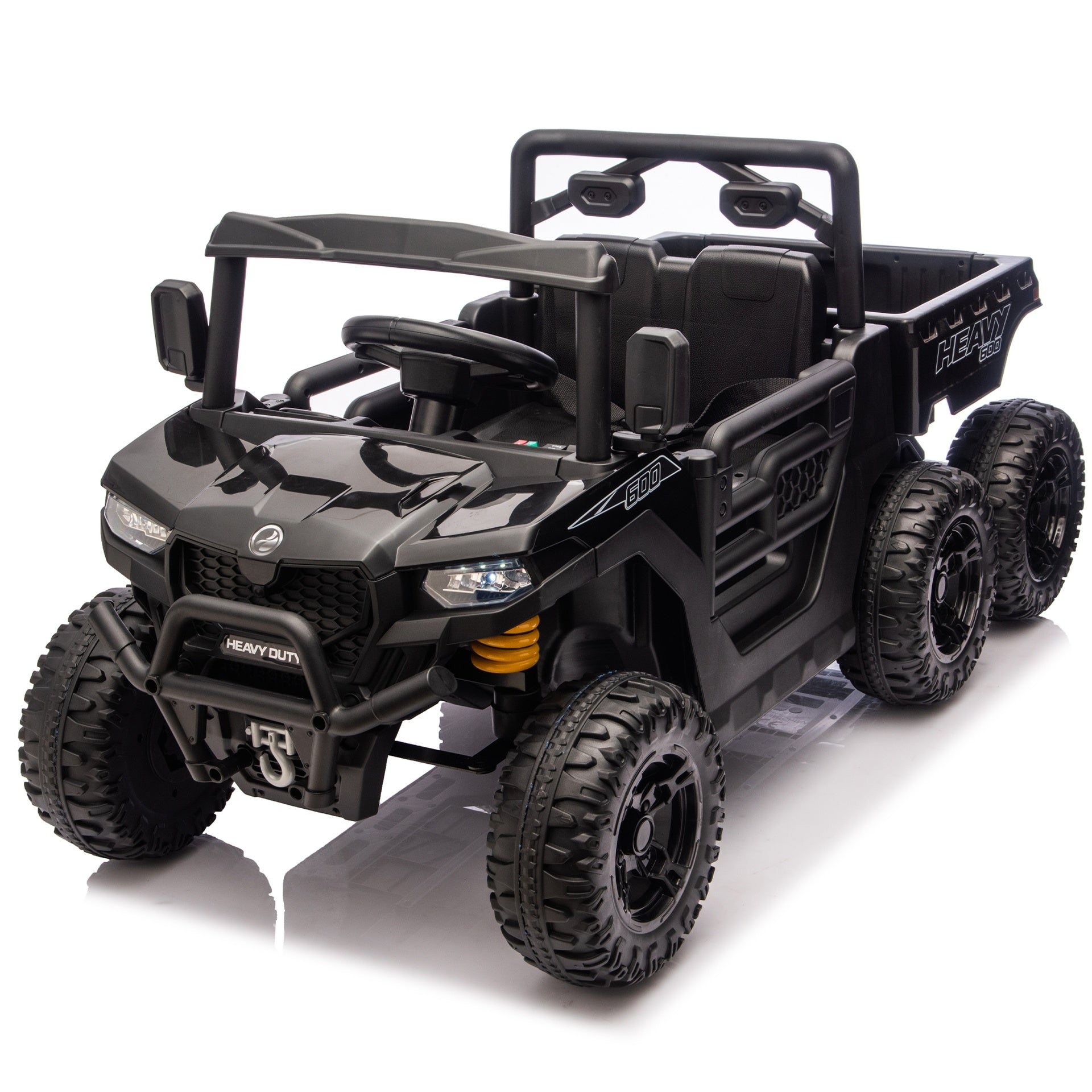 24V 440W Kids Ride On Six-wheel Electric Dump Truck W/ PC 2.4G, 4WD,Upgraded anti-collision bar,Six-wheel Suspension, Bluetooth &with Music and Storie,Speeds 1.86-3.41 MPH for Kids Aged 3-5