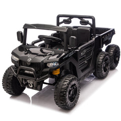 24V 440W Kids Ride On Six-wheel Electric Dump Truck W/ PC 2.4G, 4WD,Upgraded anti-collision bar,Six-wheel Suspension, Bluetooth &with Music and Storie,Speeds 1.86-3.41 MPH for Kids Aged 3-5