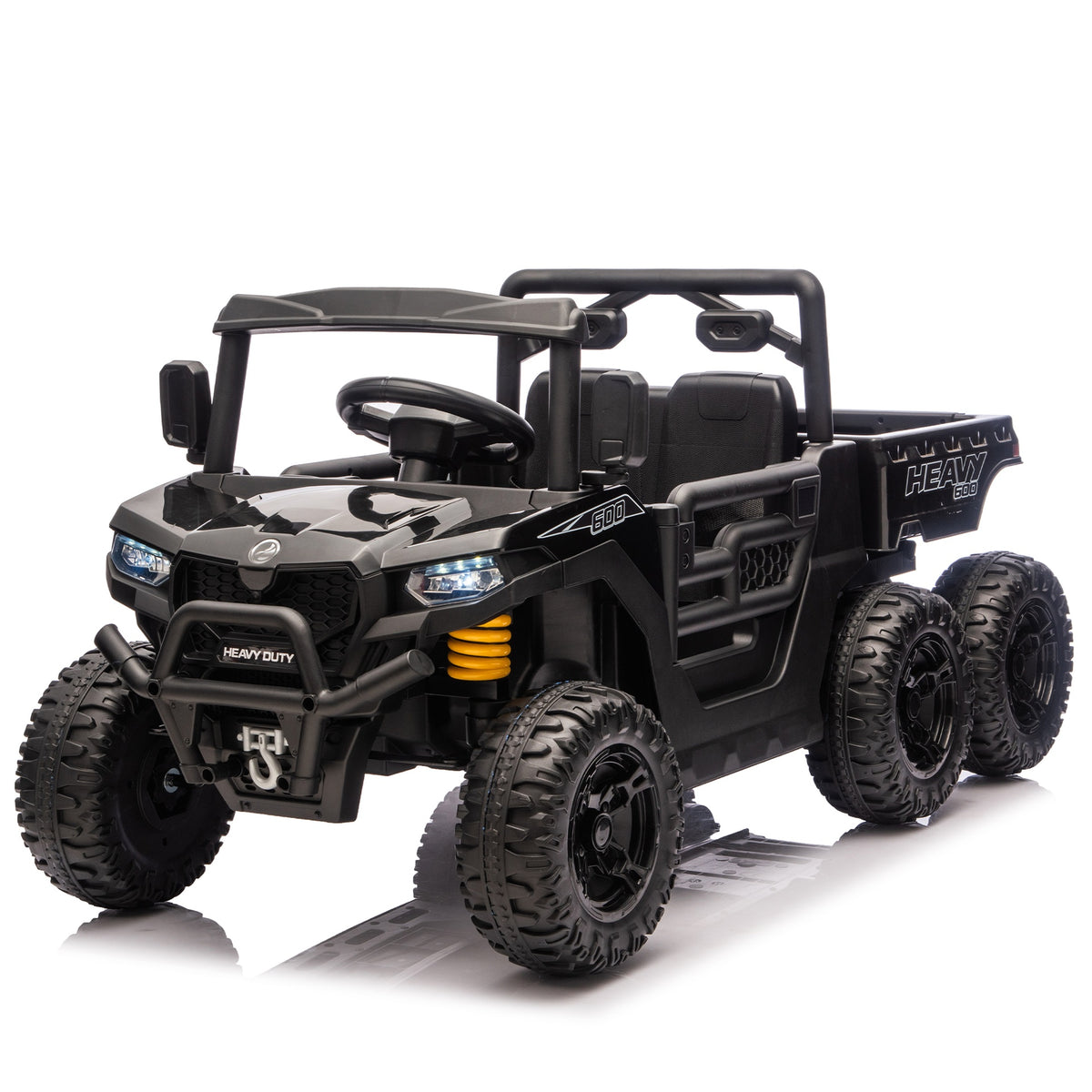24V 440W Kids Ride On Six-wheel Electric Dump Truck W/ PC 2.4G, 4WD,Upgraded anti-collision bar,Six-wheel Suspension, Bluetooth &with Music and Storie,Speeds 1.86-3.41 MPH for Kids Aged 3-5