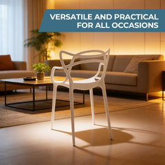 Plastic Dining CHAIR 4PCS white