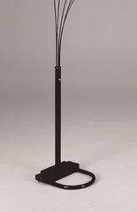 1pc Modern Design Classic Peacock Shade 82" Floor Lamp Black Living Room