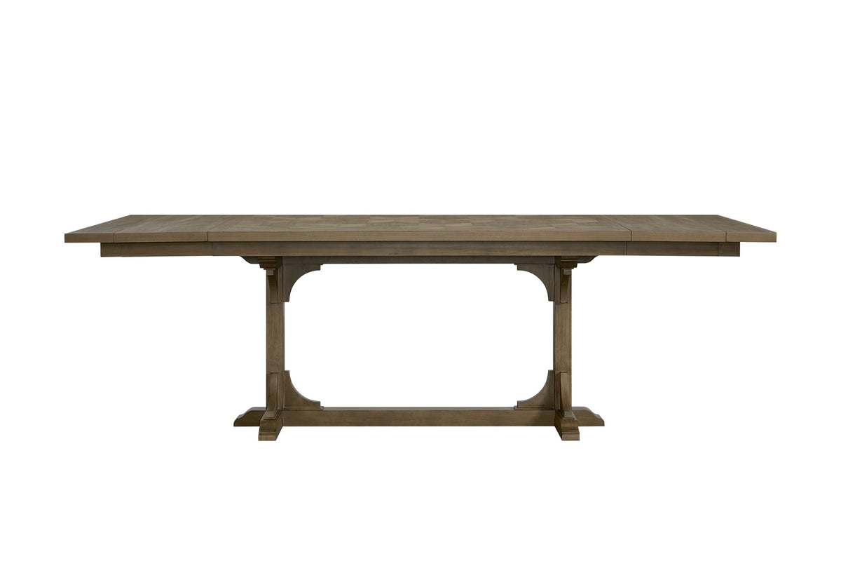 Counter Height Trestle Table - Almond