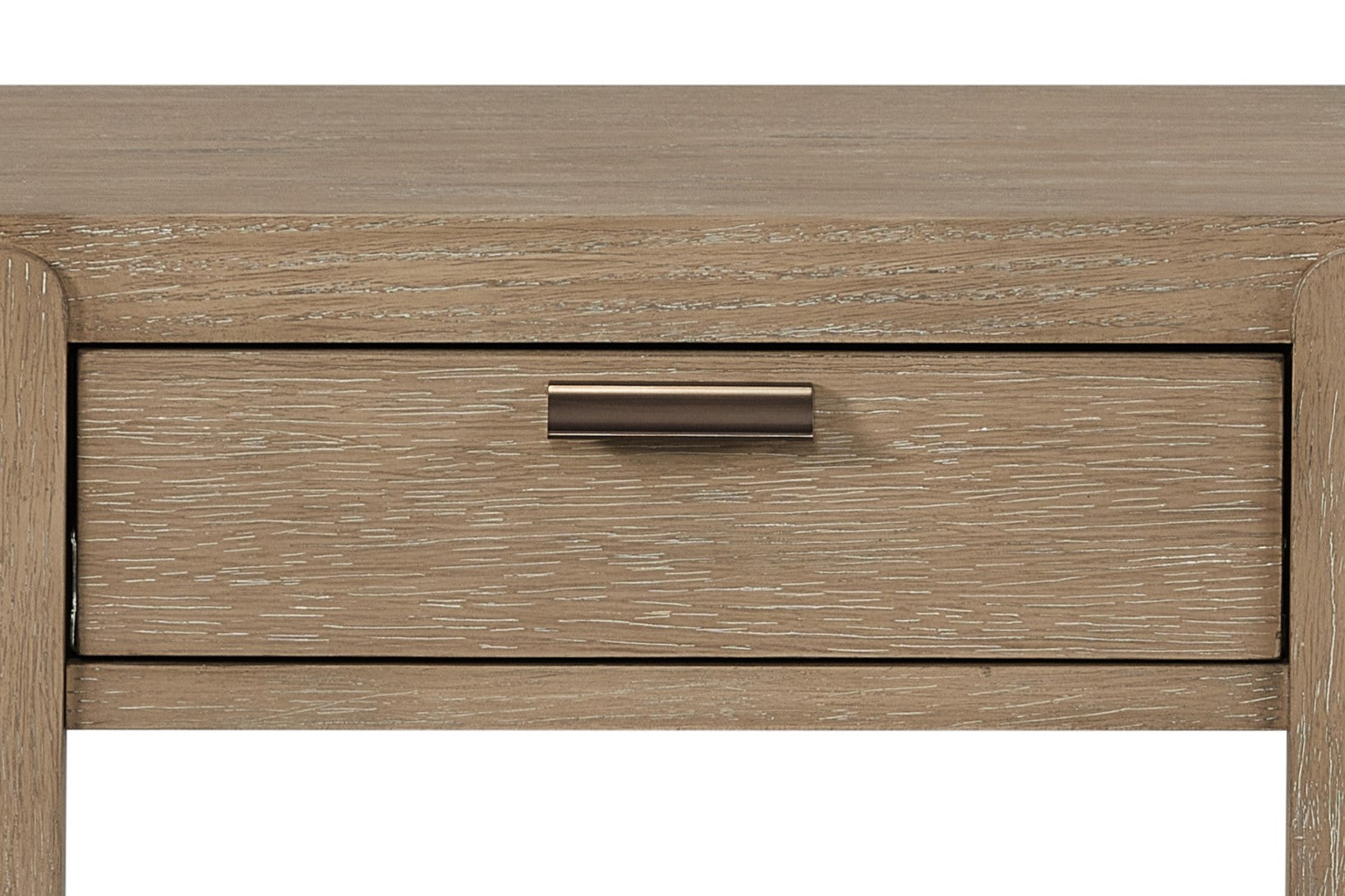 Curved 1-Drawer Console Table - Toffee