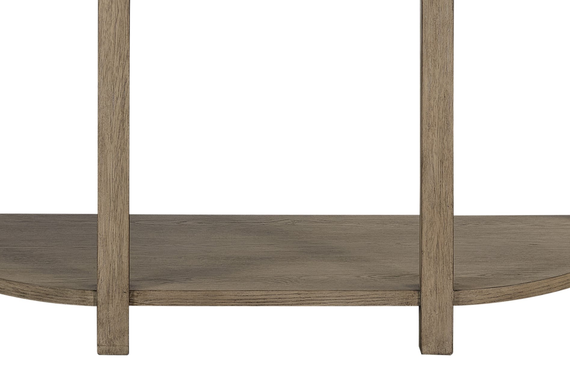 Curved 1-Drawer Console Table - Toffee