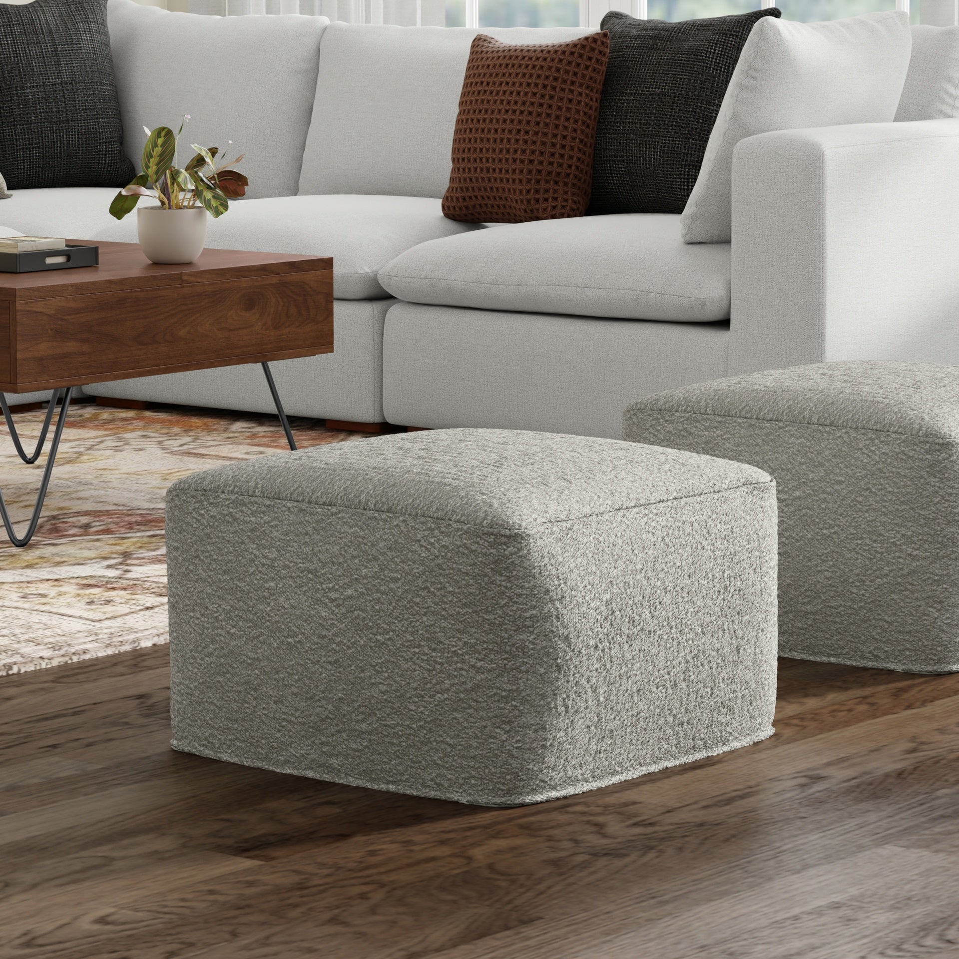 Chantal Square Pouf
