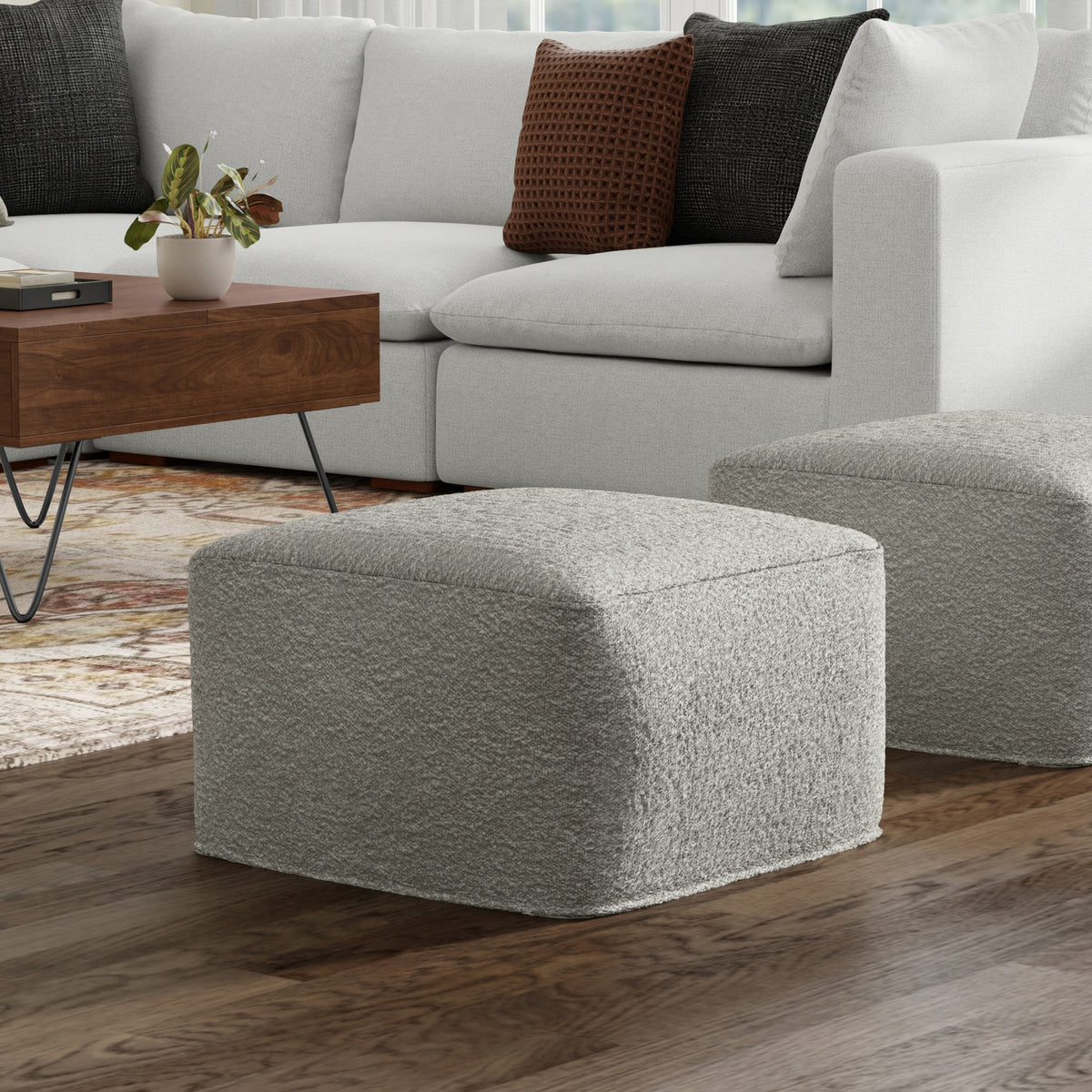 Chantal Square Pouf