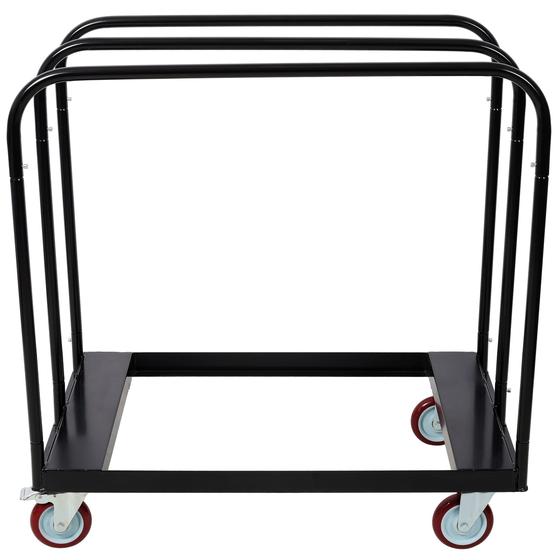 Heavy Duty Drywall Sheet Cart & Panel Dolly 1500lbs load capacity,Panel Service Cart,5 inch Swivel Casters,3 Side Handrails for Factory, Warehouse, Black