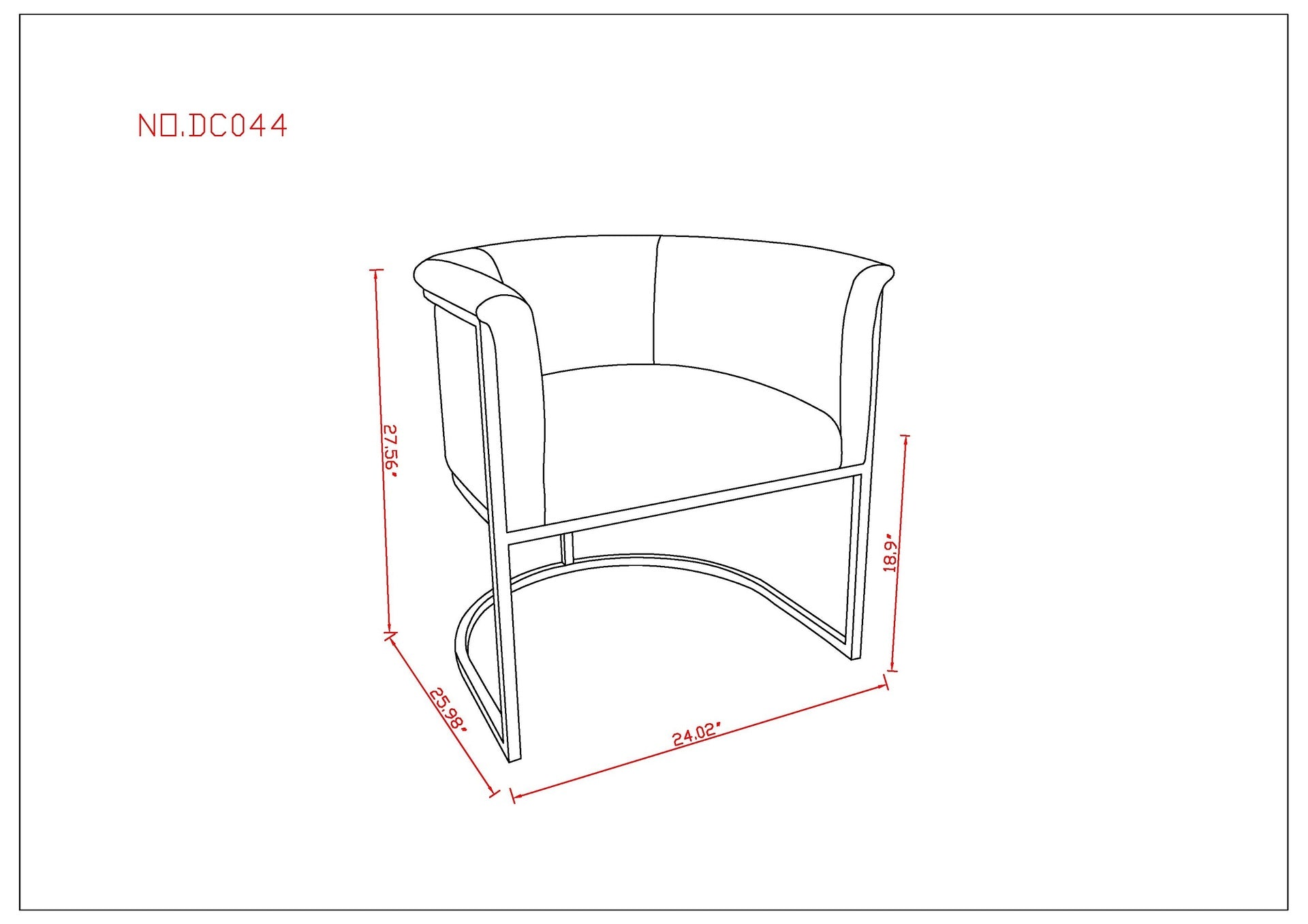 Dining Chair in Tan
