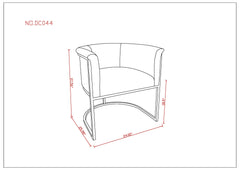 Dining Chair in Tan