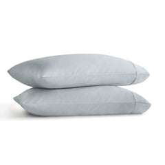 2-Piece King Sham Sateen Pillowcase Set,Blue