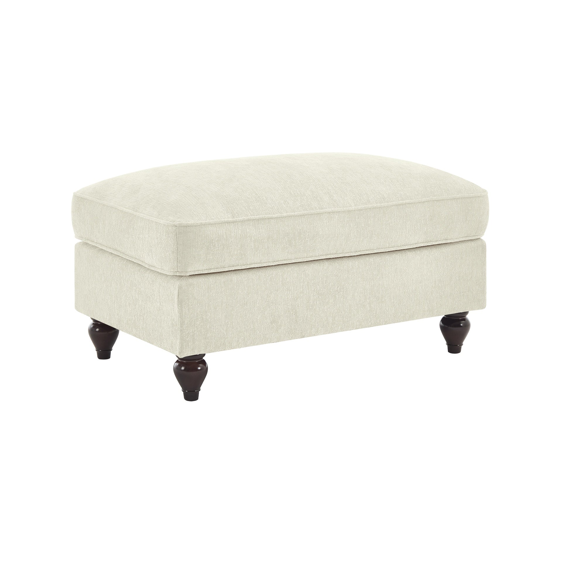 Ottoman Chenille -Beige+White