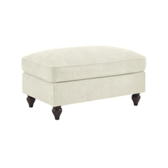 Ottoman Chenille -Beige+White