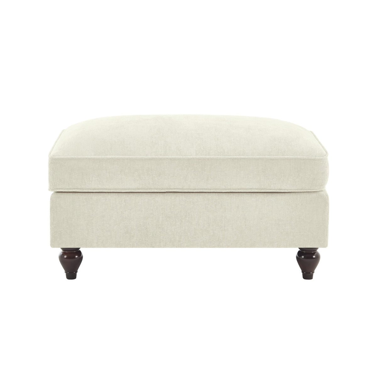 Ottoman Chenille -Beige+White