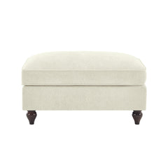 Ottoman Chenille -Beige+White