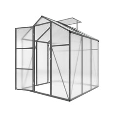 Newly marketed Gain height windproofaluminum greenhouse 6x6 FT Polycarbonate Greenhouse Raised Base and Anchor Aluminum Heavy Duty Walk-in Greenhouses for Outdoor Backyard in All Season