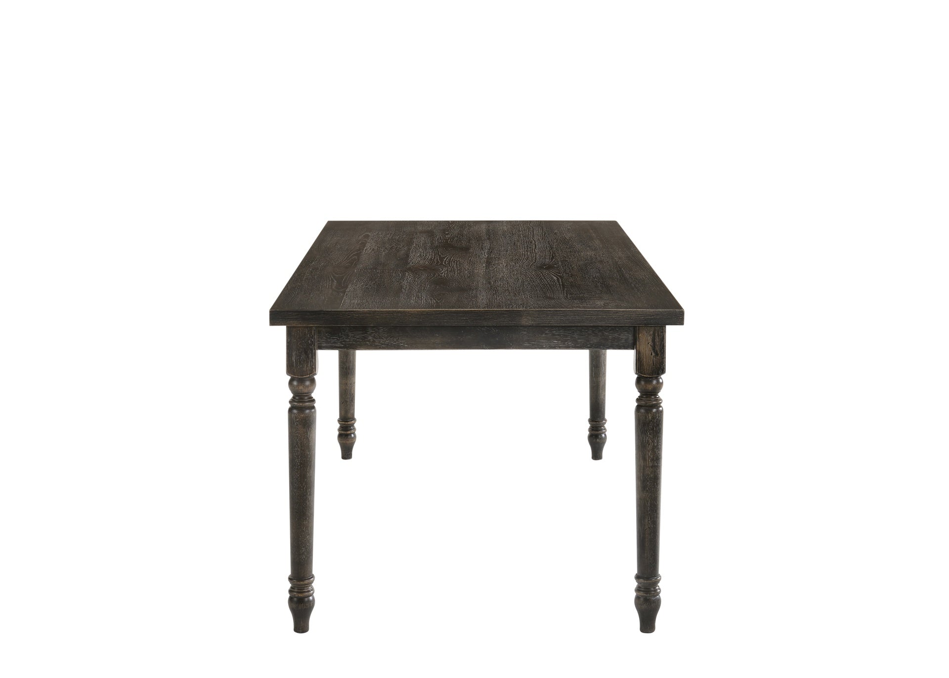 Claudia II Weathered Gray Finish 7 PCs Dining Room Set
