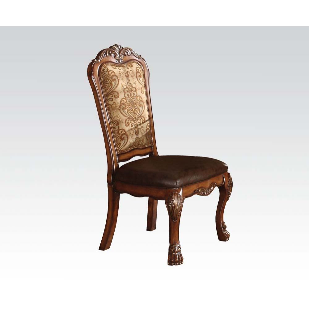 Vintage and Cherry Oak Side Chair with Claw Leg (Set of 2)
