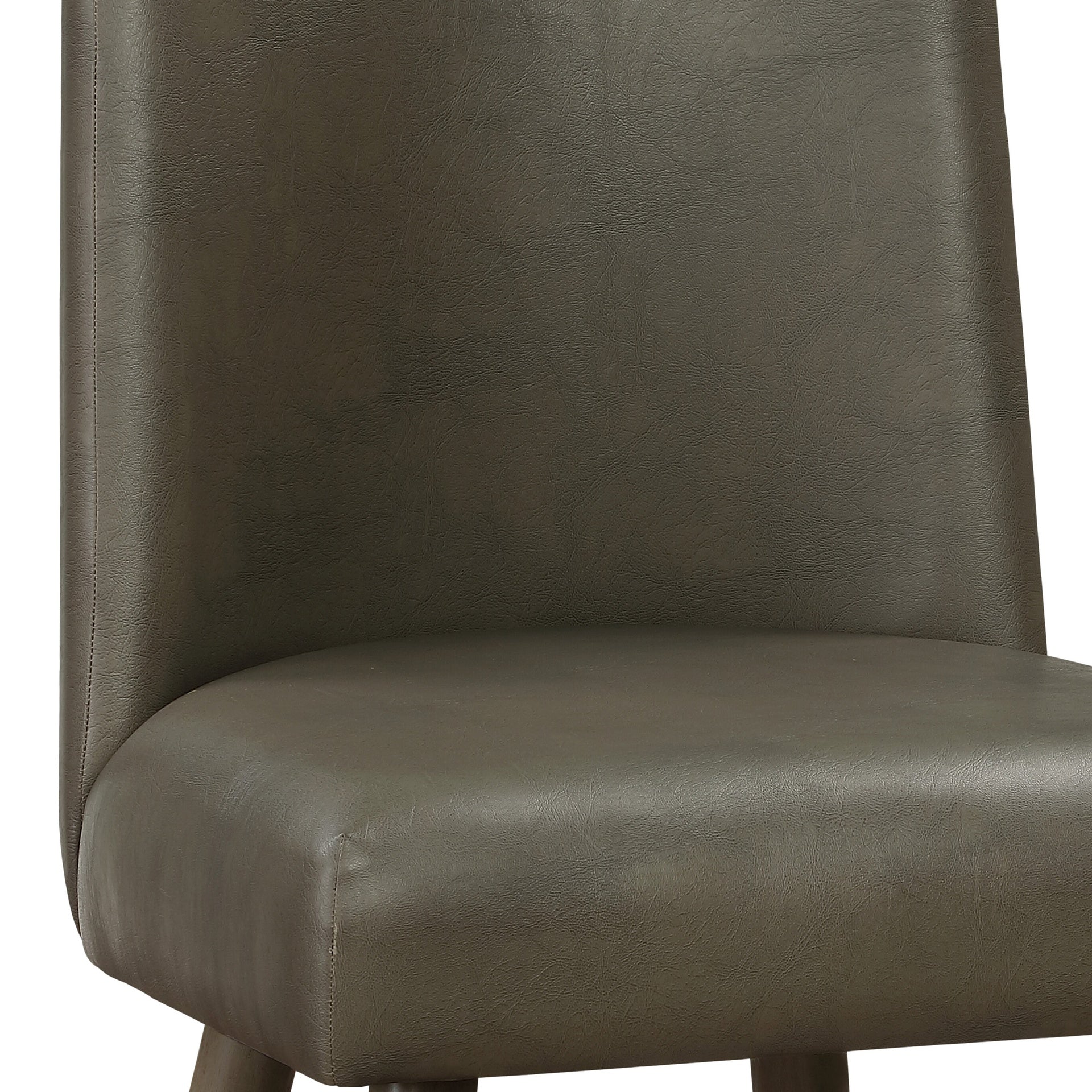Grey and Grey Oak Upholstered Back Side Chairs (Set of 2)