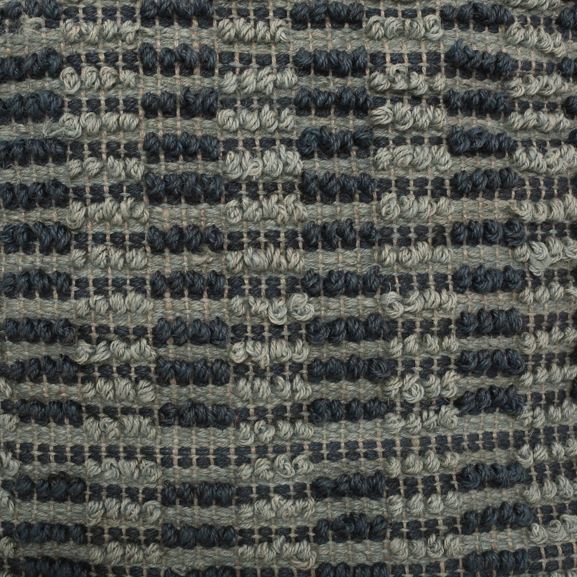 Walle Fabric Square Pouf, Blue and Teal
