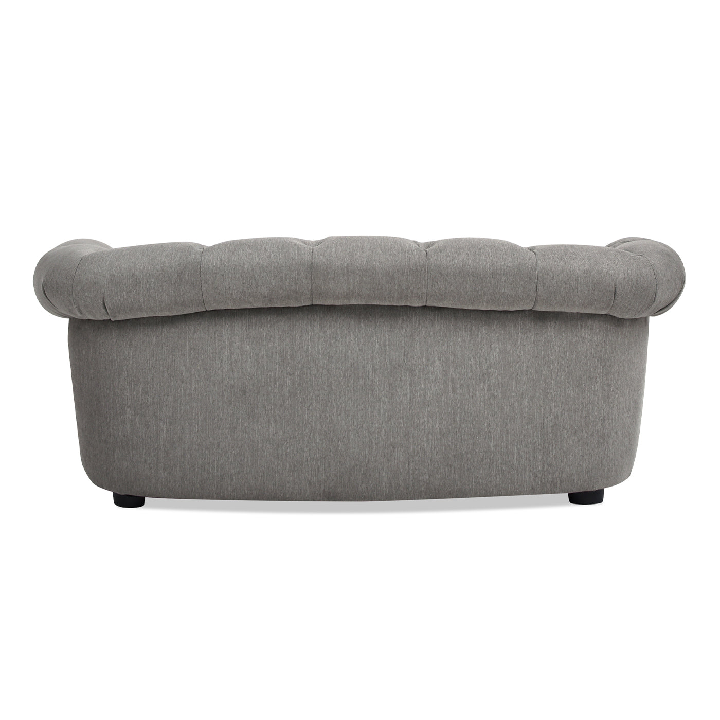 Kiki 36.5" Chesterfield Dog Sofa Bed, Medium, Uptown Gray Stain Resistant High Performance Polyester