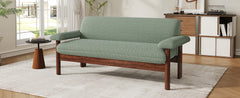 Modern Loveseat Sofa 2 Seater Couch 72.8" Loveseat Couch with Armrest Pillows for Living Room or Small Space, Green