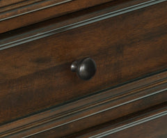 Classic Bedroom Brown Finish 1pc Chest of Drawers Mango Veneer Wood Transitional Furniture