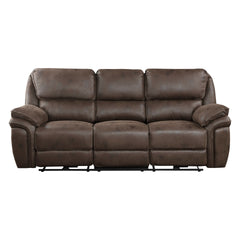 Plush Modern Living Room Sofa Set 2pc Power Reclining Sofa and Loveseat Brown Microfiber Upholstery USB port Solid Wood Frame Furniture