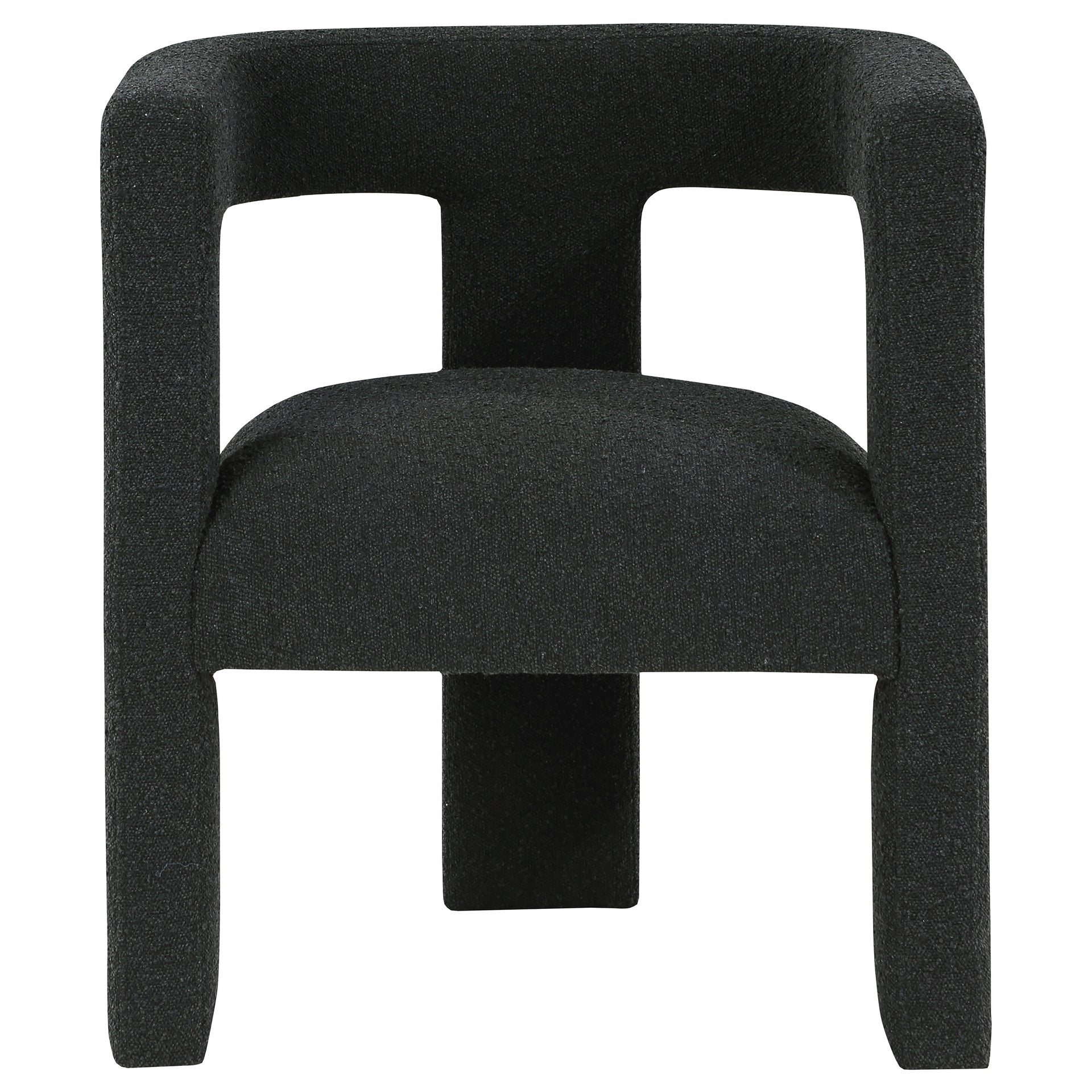 McKinley Black Boucle Upholstered Accent Side Chair