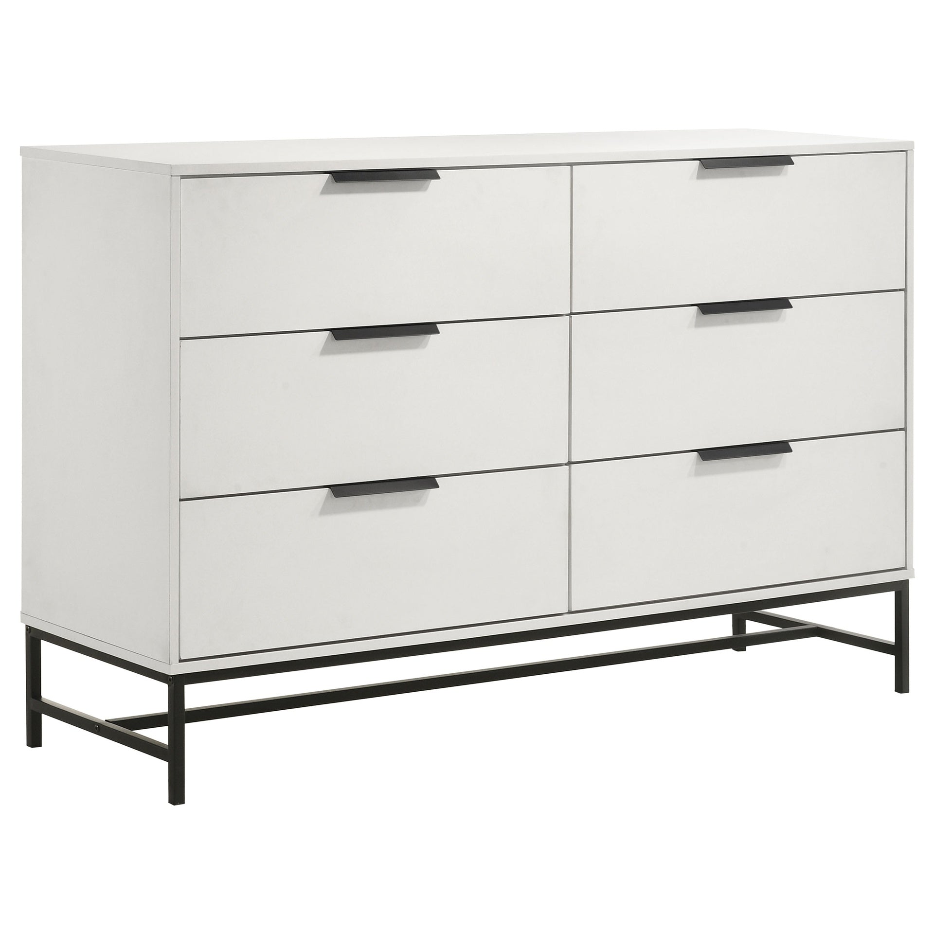 Taraval White 6-drawer Bedroom Dresser
