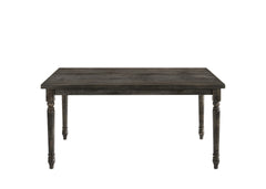 Claudia II Weathered Gray Finish Dining Table