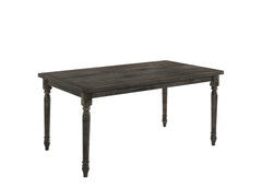 Claudia II Weathered Gray Finish Dining Table