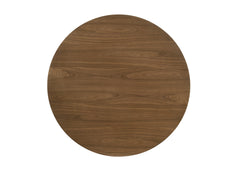 Delmon Dark Walnut Round Dining Table