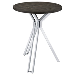 Edgerton Dark Oak Round 35-inch Pub Height Bistro Bar Table